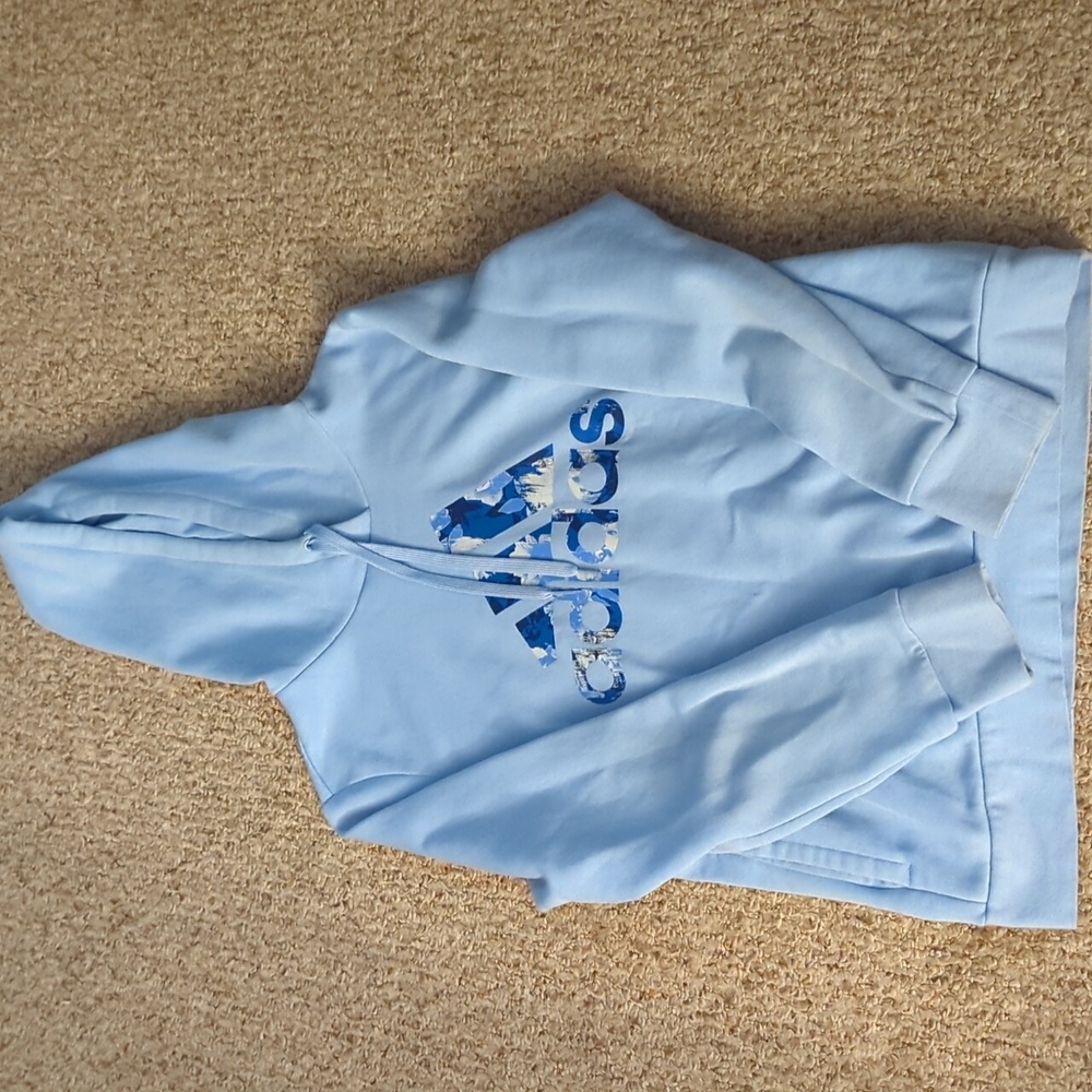 Adidas Drawstring Hoodie With Pocket